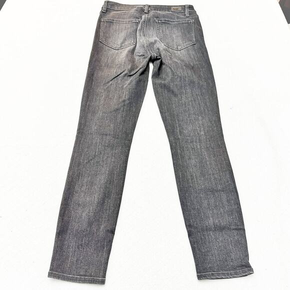 Paige Hoxton Ankle Grey Peaks Charcoal Gray Wash Denim Skinny Jeans Size 27 - Picture 3 of 8